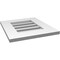Ekena Millwork Vertical Surface Mount PVC Gable Vent: Functional, w/ 3-1/2"W x 1"P Standard Frame, 16"W x 18"H GVPVE16X1801SF - alternate 4